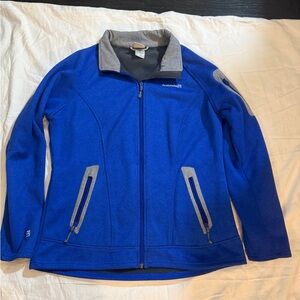 Avalanche women's midweight soft shell fleece-lined jacket in royal blue